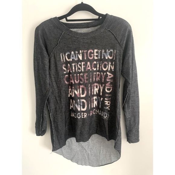 The Rolling Stones | long sleeve lyric shirt - Picture 1 of 4